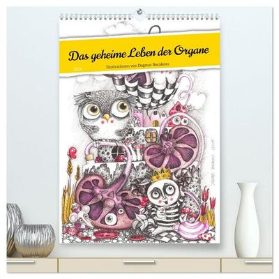 Das geheime Leben der Organe (hochwertiger Premium Wandkalender 2026 DIN A2 hoch), Kunstdruck in Hochglanz