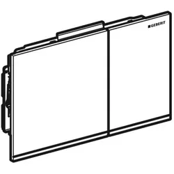 Geberit BetPl. Sigma60, für 2-Mengen-Sp. 243415SI1 Glas weiß Ersatzteil