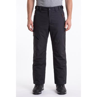 Skihose ICEPEAK "ICEPEAK COLMAN", Herren, Gr. 52, N-Gr, schwarz (anthrazit), Web, Obermaterial: 100% Polyester. Futter: 100% Polyester. Wattierung: 100% Polyester, Hosen Skihose, sportliche Passform, für Wintersportarten, mit Reißverschlusstaschen