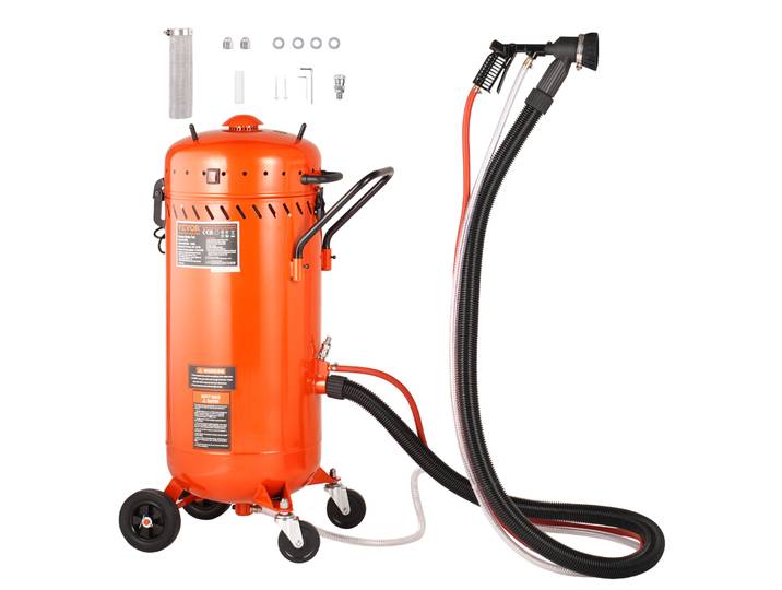 Sableuse sous vide VEVOR 28 gallons\, sableuse sans poussière avec système de vide intégré de 1200 W pour le contrôle de la poussière et le recyclage de l'agent de sablage\, sableuse haute performance 60-110 PSI