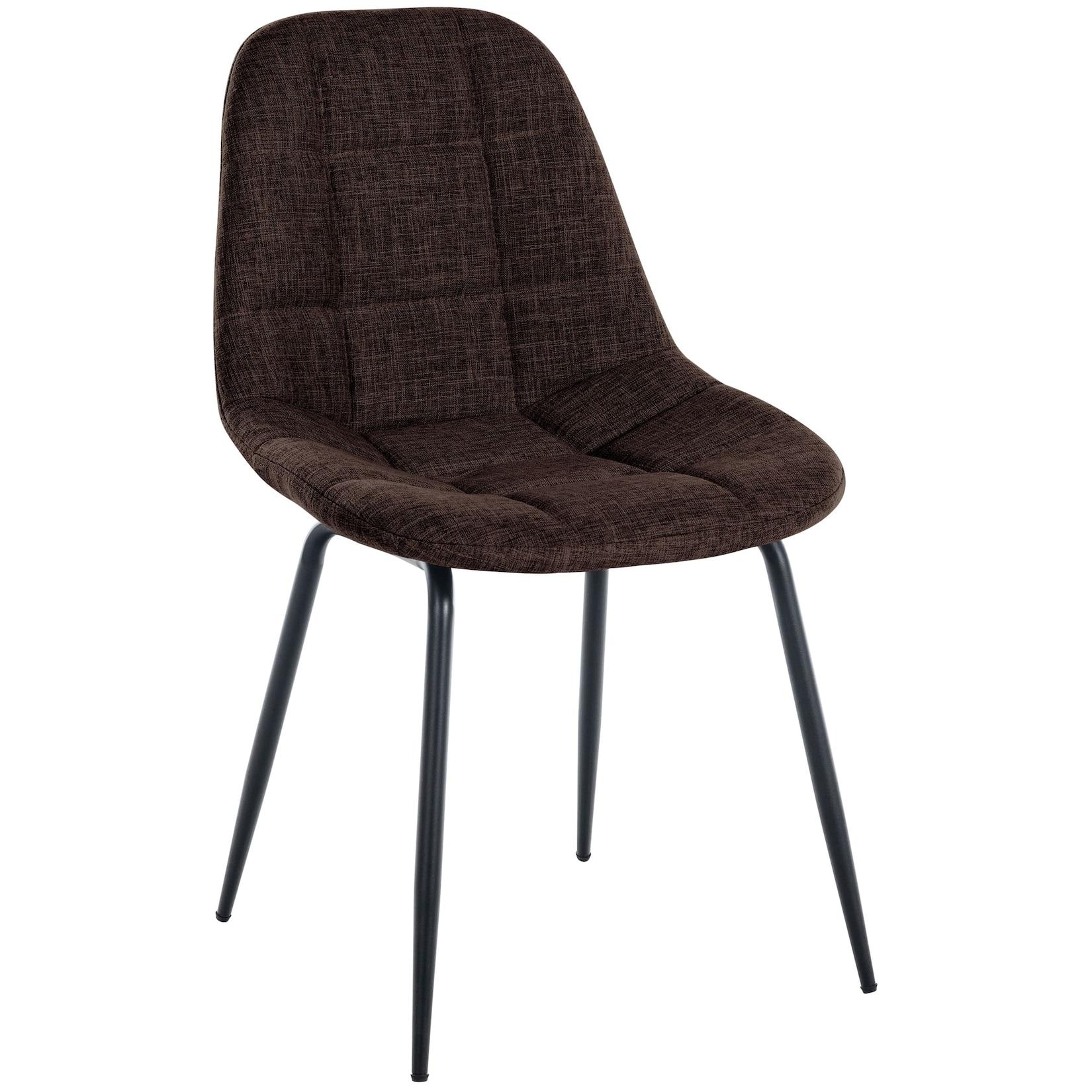 CLP Stuhl Tom Stoff - Farbe: braun, Material: Stoff