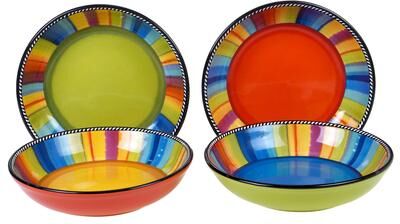 Certified International Sierra 9-inch Soup/Pasta Bowls (Set of 4)