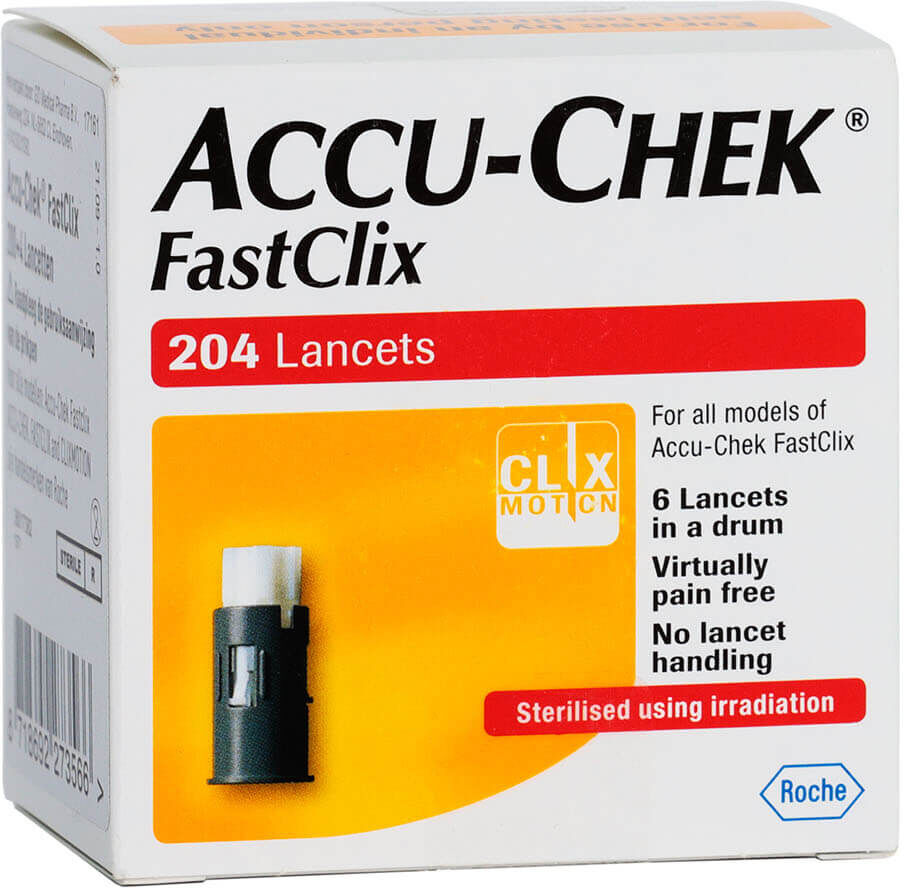 Accu-Chek Fastclix Lancetten (204 stuks)