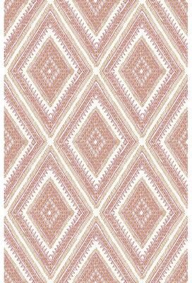A-Street Prints Zaya Orange Tribal Diamonds Wallpaper
