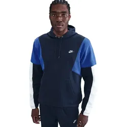 NIKE Club Fleece Kapuzen-Trainingsanzug Herren 451 - obsidian/white/game royal/white XXL