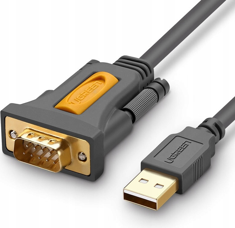Ugreen USB-A naar DB9 RS-232 Adapter Kabel, Grijs, 1,5 meter