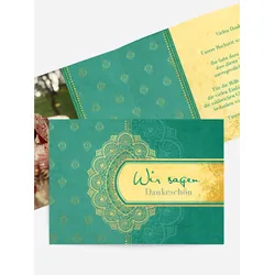 Dankeskarten Hochzeit selbst gestalten mit Spruch und Fotos im Onlinedesigner bei Meine-Kartenmanufaktur.de