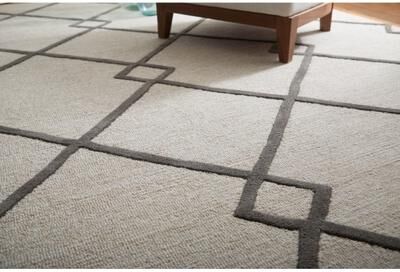 Grand Bazaar Wallace Hand Tufted Trellis & Lattice Transitional Area Rug