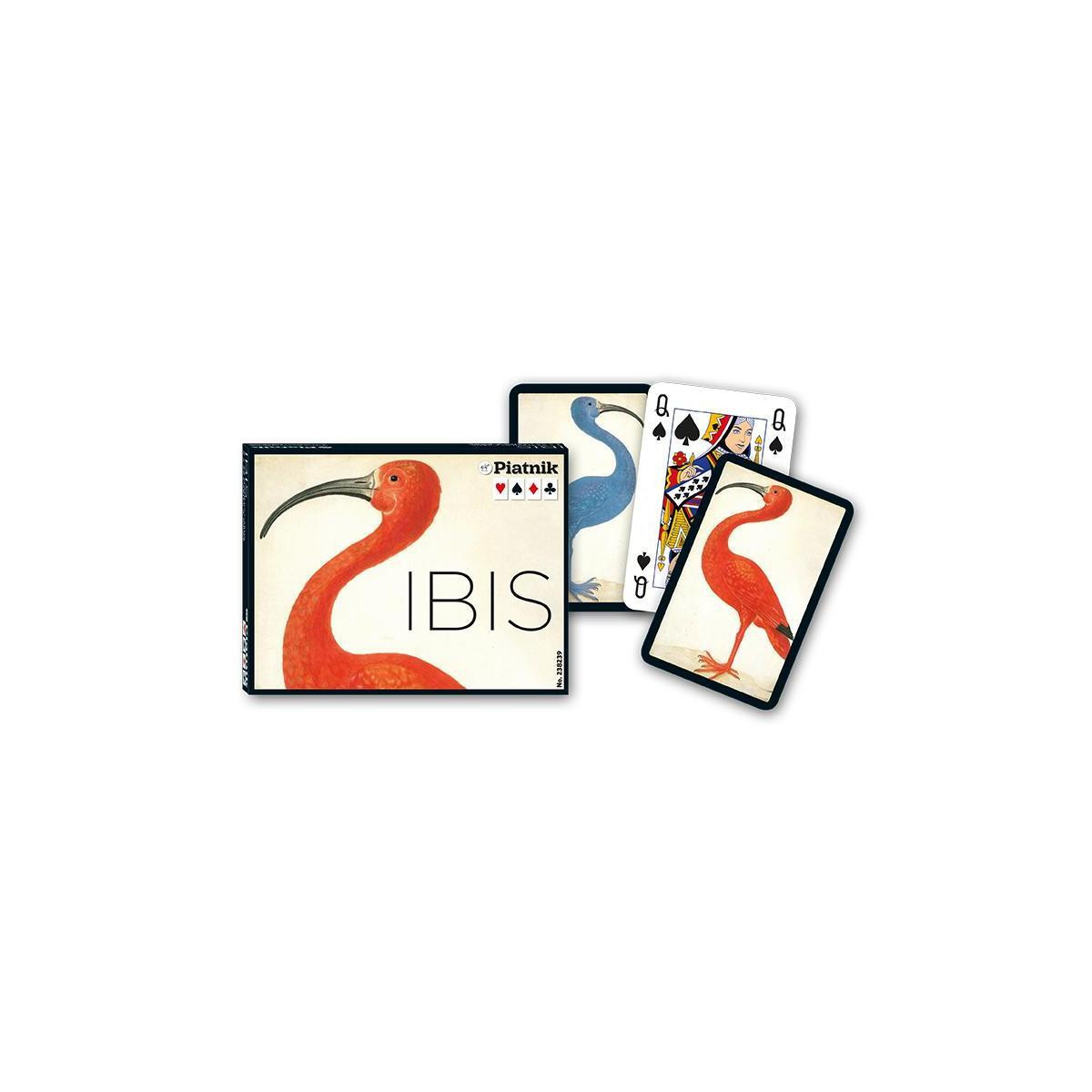 Piatnik Speelkaarten Ibis dubbele set met 2x55 kaarten in etui, 58 x 89 mm