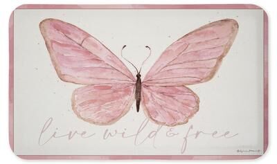 "Stupell Butterfly Garden Art Kitchen Mat, 18x30 - 18"" x 30"""