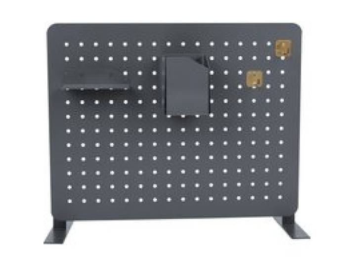 CRELANDO® Tableau perforé, 46,5 x 2,4 x 36,5 cm (Panneau enfichable avec 6 composants, anthracite)