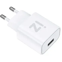 Izzy Chargeur secteur 1 port USB - 18W - blanc (18 W, 1 Port), USB Ladegerät, Weiss