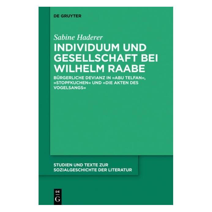 De Gruyter Haderer:Individuum und Gesellschaft bei (Deutsch, Hardcover, Sabine Haderer) (61510273)