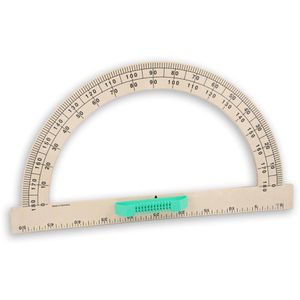 Wissner Tafelzeichengerät Re-Wood, Winkelmesser, 180 Grad, 50cm Länge, aus Holz