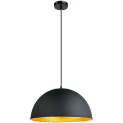 Hängeleuchte Pendelleuchte Esszimmerlampe Rund Schwarz Metall H 120 cm
