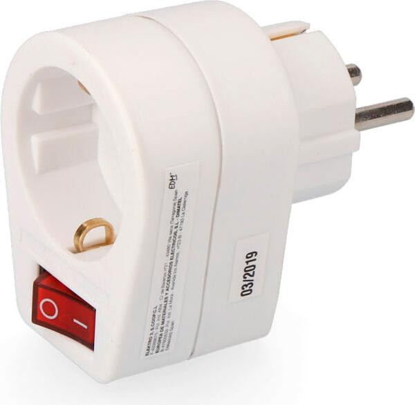 Edm Stekkeradapter met schakelaar