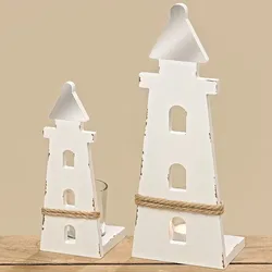 BOLTZE GRUPPE GmbH Windlicht Leuchtturm H31cm