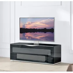 Munari TV-Lowboard Modena Glas Schwarz