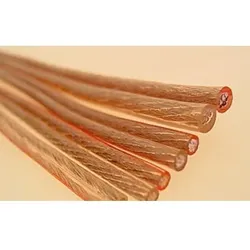  Lautsprecherkabel, transparent versch Größen 
