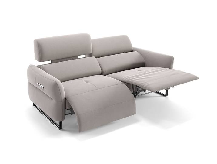 Stoff Relaxsofa LUNA 3-Sitzer Sofagarnitur Funktionssofa Designer Couch