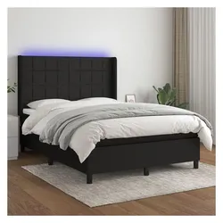 vidaXL, Boxspringbett, Alexandria (Block mit Quadraten) (140 x 190 cm)