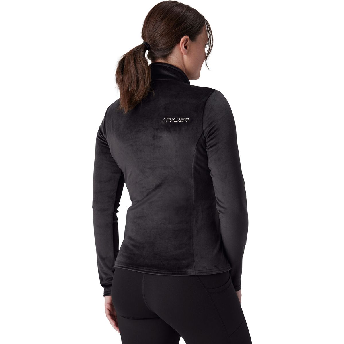 Spyder Shimmer BUG 1/2 Zip black (BLK) S 38B013603-BLK-S