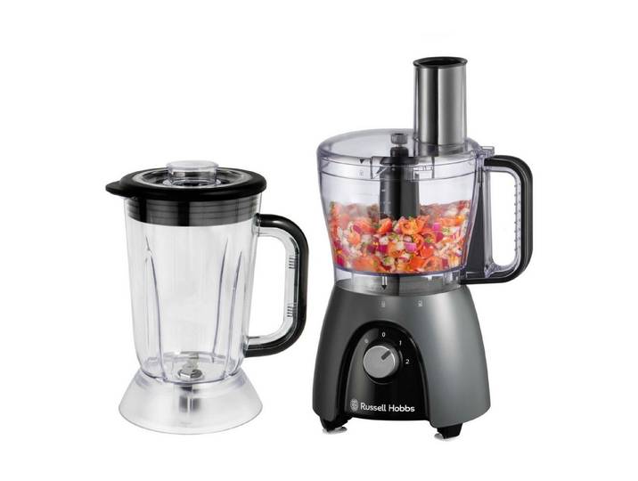 RUSSELL HOBBS Standmixer RUSSELL HOBBS Küchenmaschine 27111-56 Matte Charcoal Food Processor, 600 W