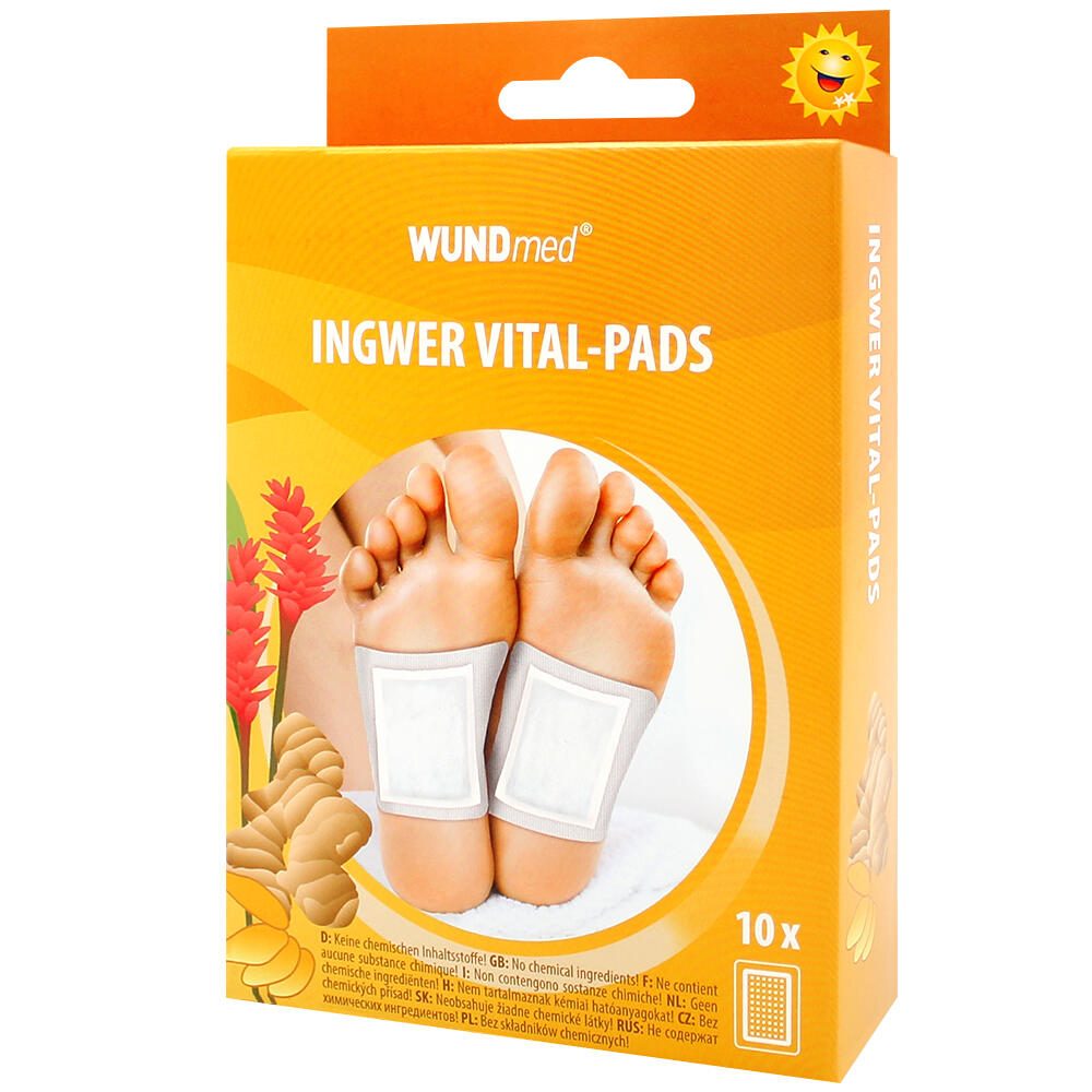 WUNDmed® Bambuspflaster Ingwer Vital-Pads weiß 10 Pads 02-140