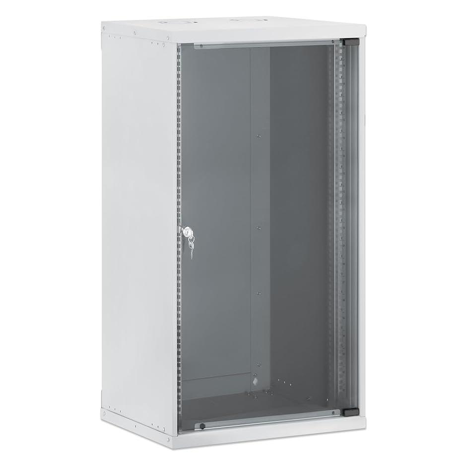 Intellinet 19" Netzwerk-Wandverteiler, Basic Line, 20 HE, 400 mm Tiefe, grau (20 HE, 19 Zoll Rack) (716741)