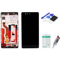 Huawei P9 Display schwarz (mit Rahmen) - Set