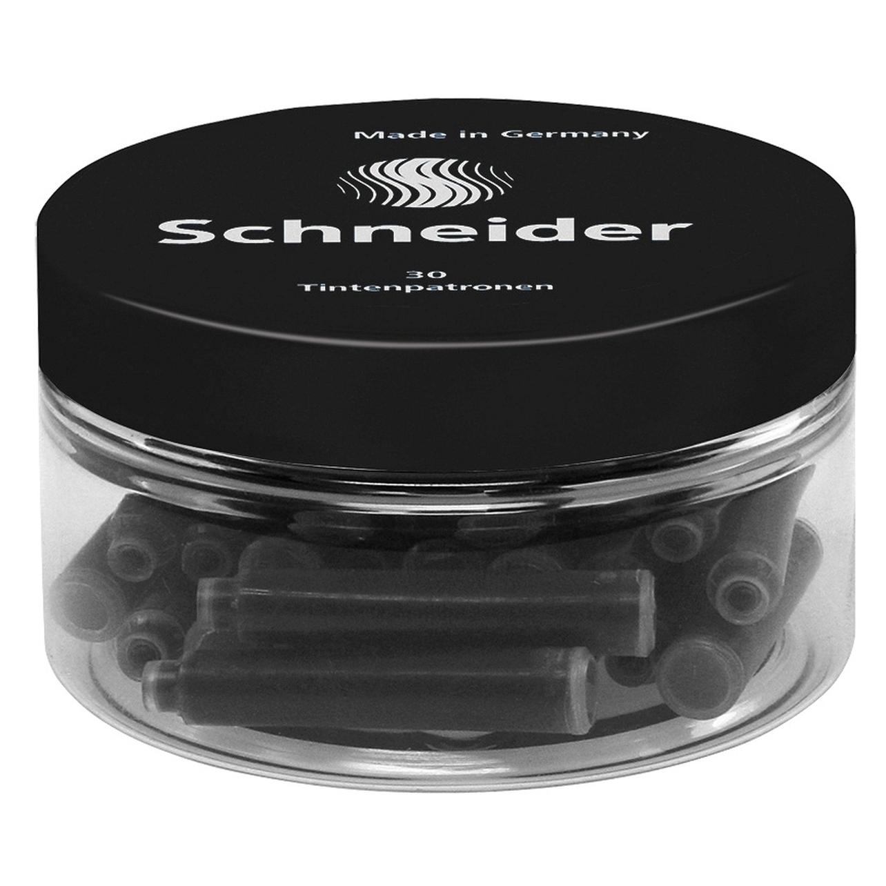 Schneider 30 schwarze Tintenpatronen von (Schwarz, 30 Stk.) (6701)