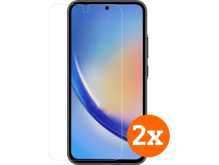 BlueBuilt Samsung Galaxy A55 Screenprotector Glas Duo Pack