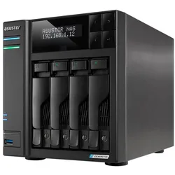 Asustor Lockerstor 4 Gen2 (AS6704T) (0 TB), NAS, Schwarz