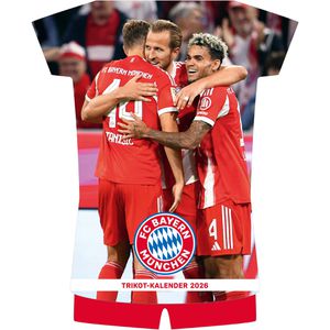 Neumann Bildkalender FC Bayern München, Jahr 2026, Motiv: Fußball, Spiralkalender, 34 x 42cm