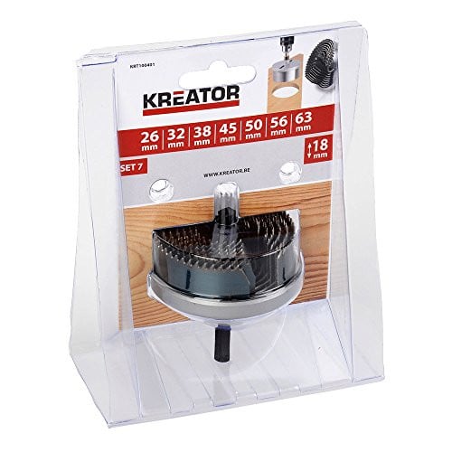 Kreator KRT100401 Gatenzaagset voor hout met 7 stuks