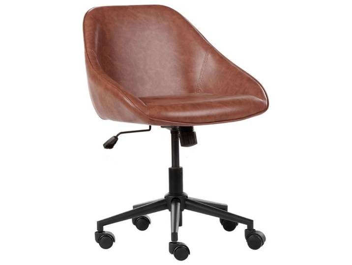 Chaise de bureau BARDSDALE Cuir PU Marron