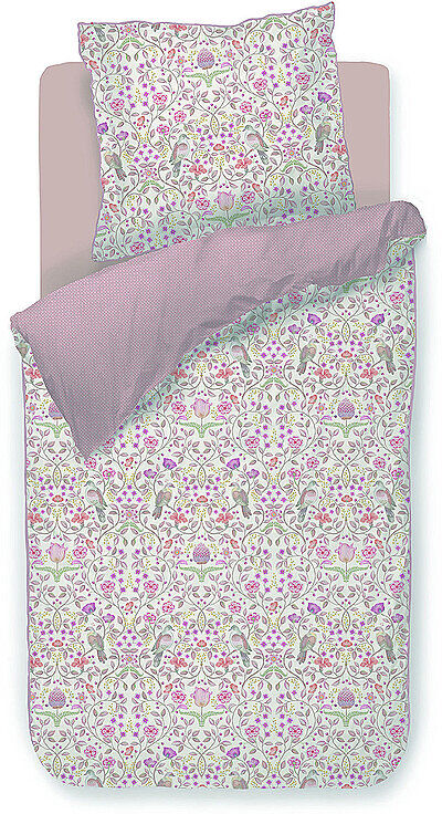PIP STUDIO Perkal Bettwäsche GARDEN OF DOVE 70x90cm/140x200cm Off White creme EG