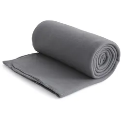 wometo Eco Fleecedecke aus 100% recyceltem Material + OEKO-TEX geprüft 130x160 ca. 400 g schwer mit Anti-Pilling und Kettelrand