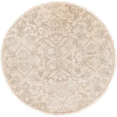 Livabliss Hand-Knotted Keswick Floral New Zealand Wool Area Rug - 8' x 8'