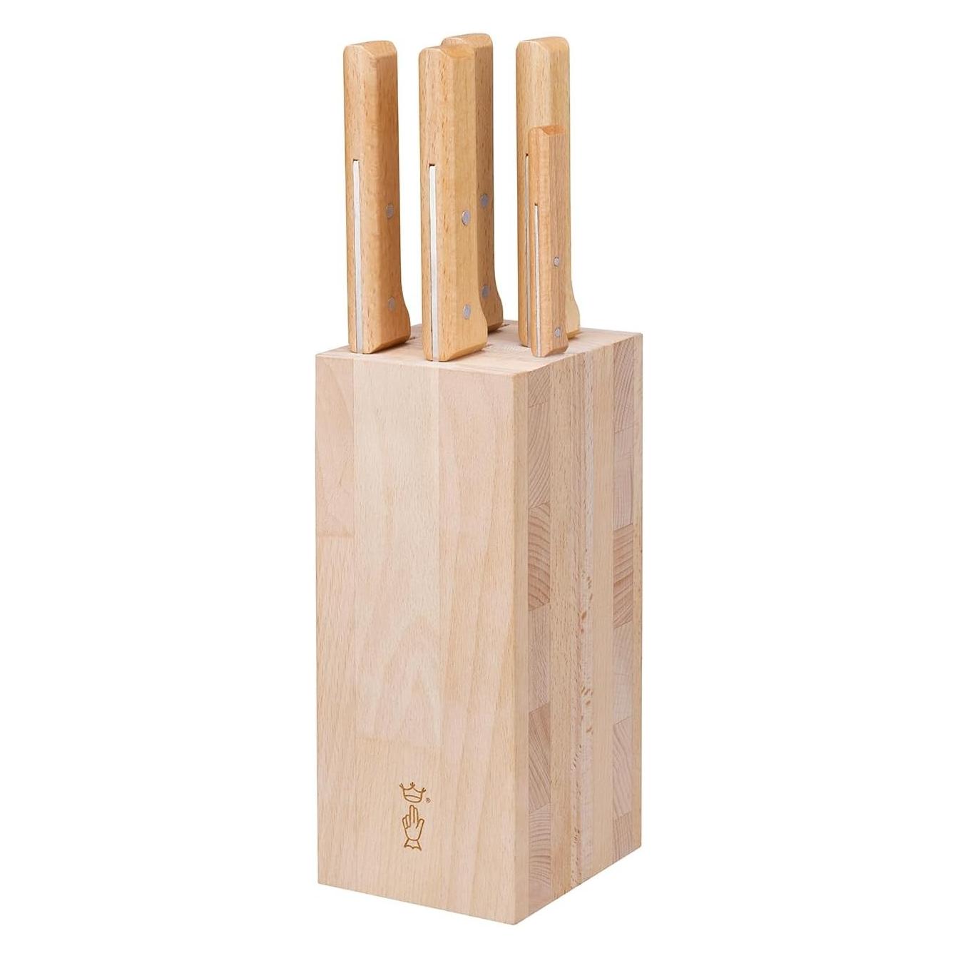 Opinel PARALLELE Brot Messerblock mit 5 Messern (2402)