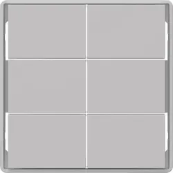 Berker 81183024 Tasten f.Tast.modul,6f,Q.x,alu