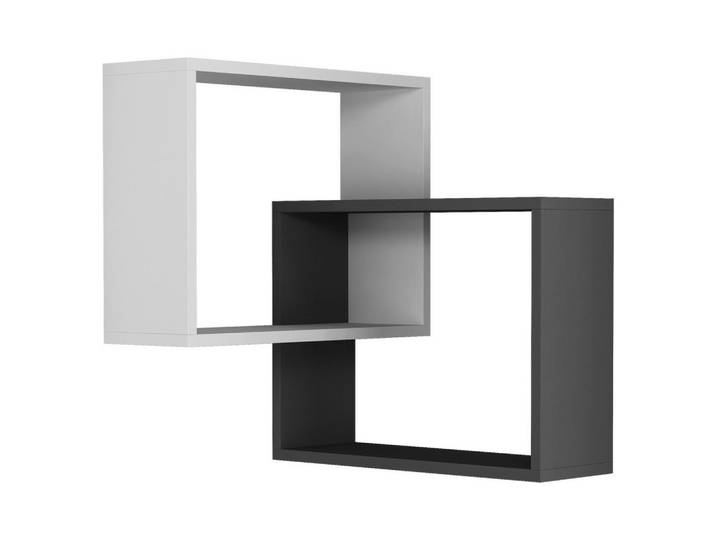 Livetastic Wandboard, Anthrazit, Weiß, 60x68x20 cm, Küchen, Küchenmöbel, Küchenregale