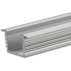 ISOLED LED Einbau-/ Aufbauprofil DIVE12, Aluminium, 200cm, Alu eloxiert ISO-112812