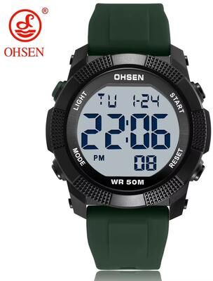 Inspired Finds G Style Tactical Outdoor Digital Sports Watch For Men With 50M Waterproof green