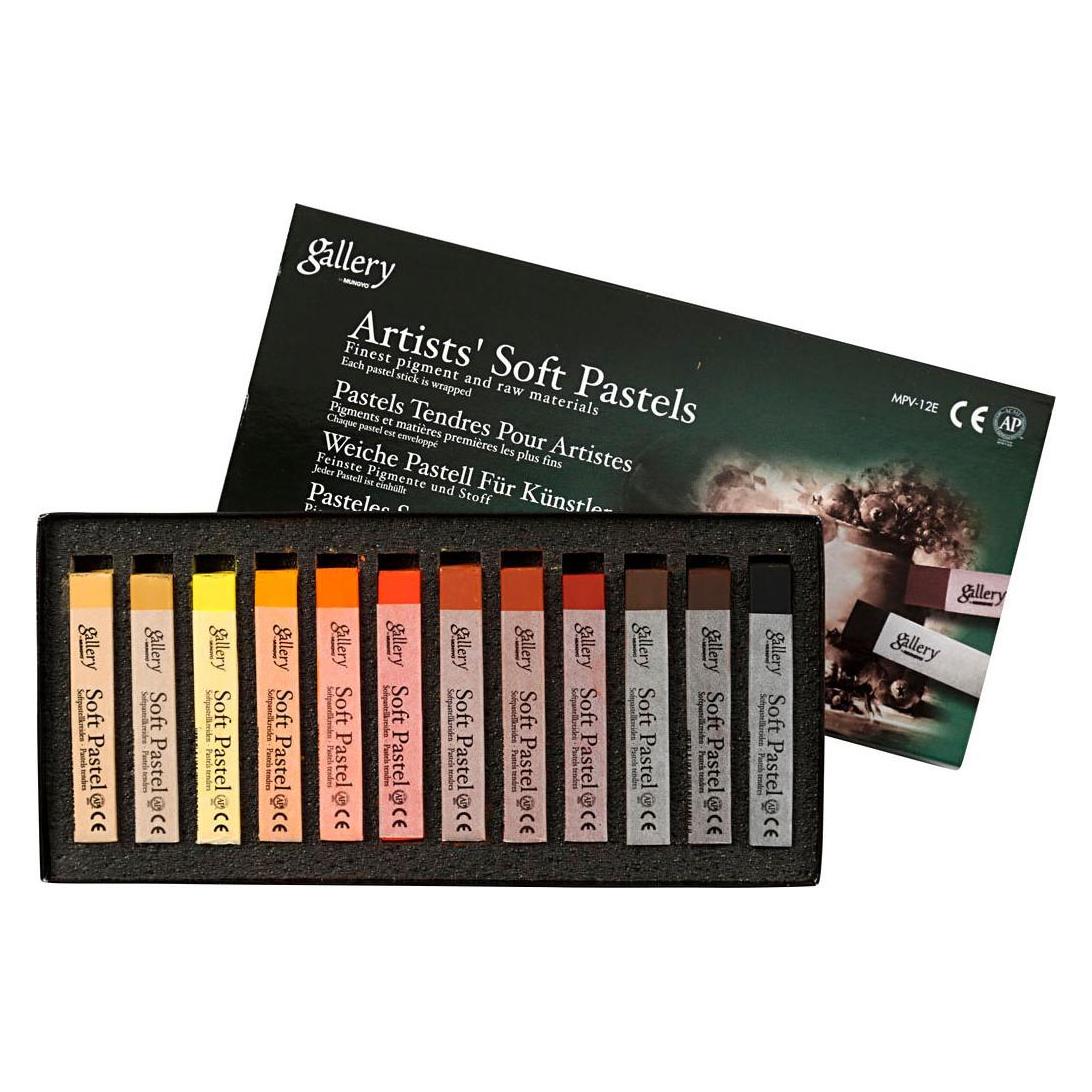 Creativ Company Gallery - Künstlerpastelle, Premium-Set (12x) (5707167100479)