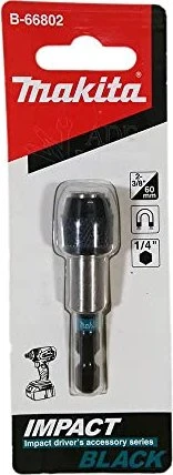 Makita Sleeve chuck bit holder Impact black 60 mm 1/4" B-66802
