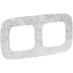Legrand 754342 Valena Allure 2-Fach Rahmen Chromestyle