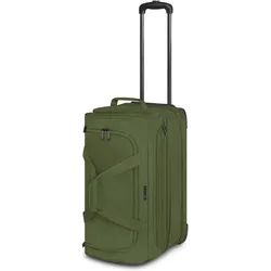 Redolz Duffle Essentials 2 Rollen Reisetasche 55 cm mit Dehnfalte, Koffer, Grün