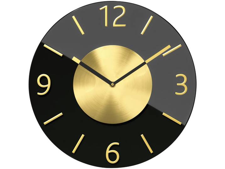 Wanduhr, Schwarz, Glas, Dekoration, Uhren, Wanduhren