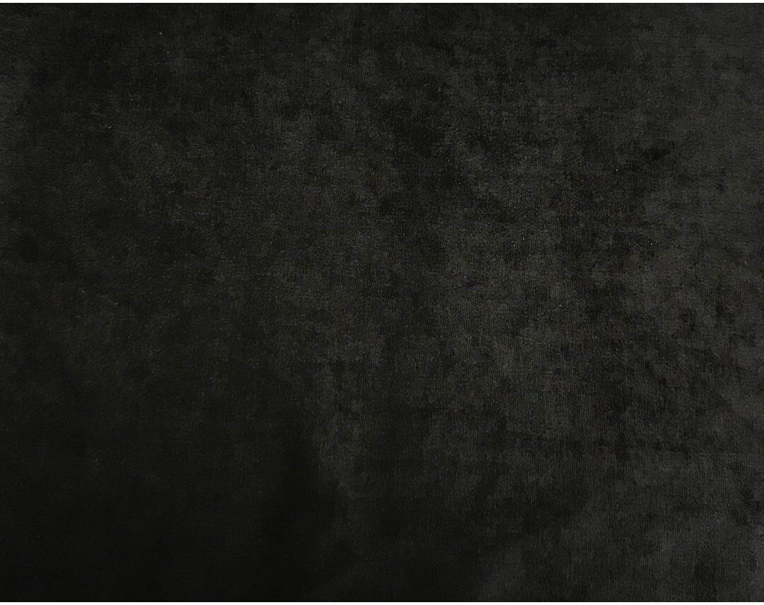 Canora Grey Lyman Upholstered Velvet Headboard Black Kingsize (5')